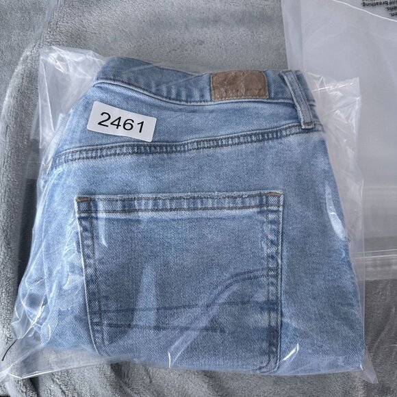 American Eagle Outfitters Denim Jean Shorts Womens Size 8 Light Wash Blue - Picture 10 of 10